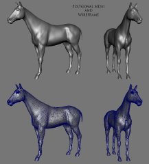 horse_mesh_wire
