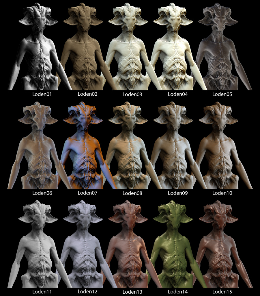 My Matcaps for Zbrush 3.1